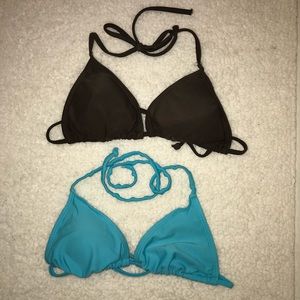Brown and teal triangle top bundle
